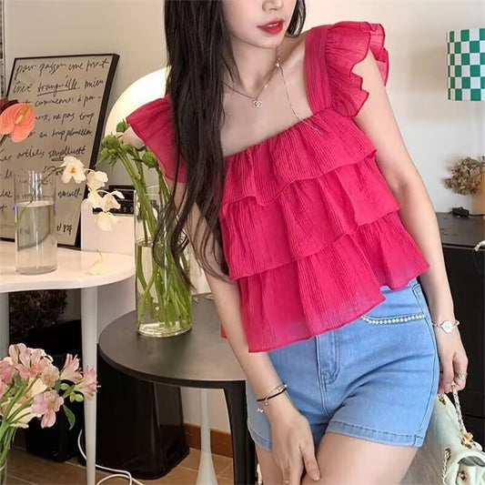 2024061041 Peplum cropped top