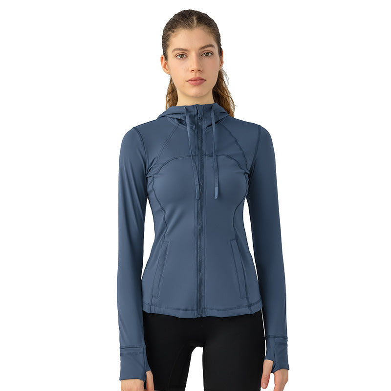 2024061002 Zipper cardigan Yoga workout jacket