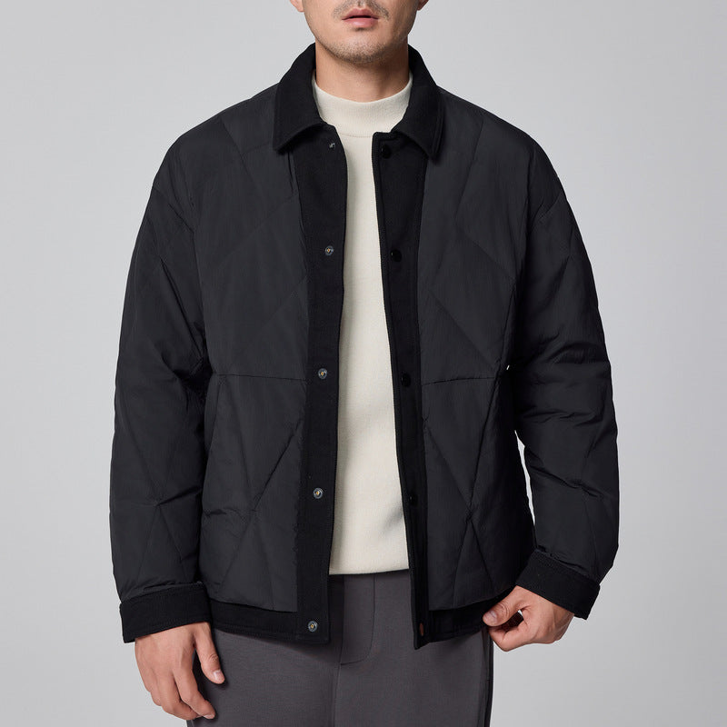 2024110502 Men's down jacket with lapels